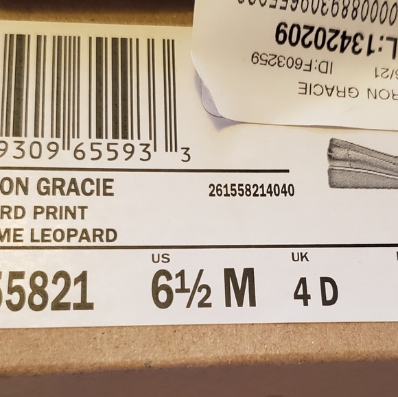 Clark's BLK Women Loafers Print Leopard Size 6.5 NWOT - Picture 6 of 8